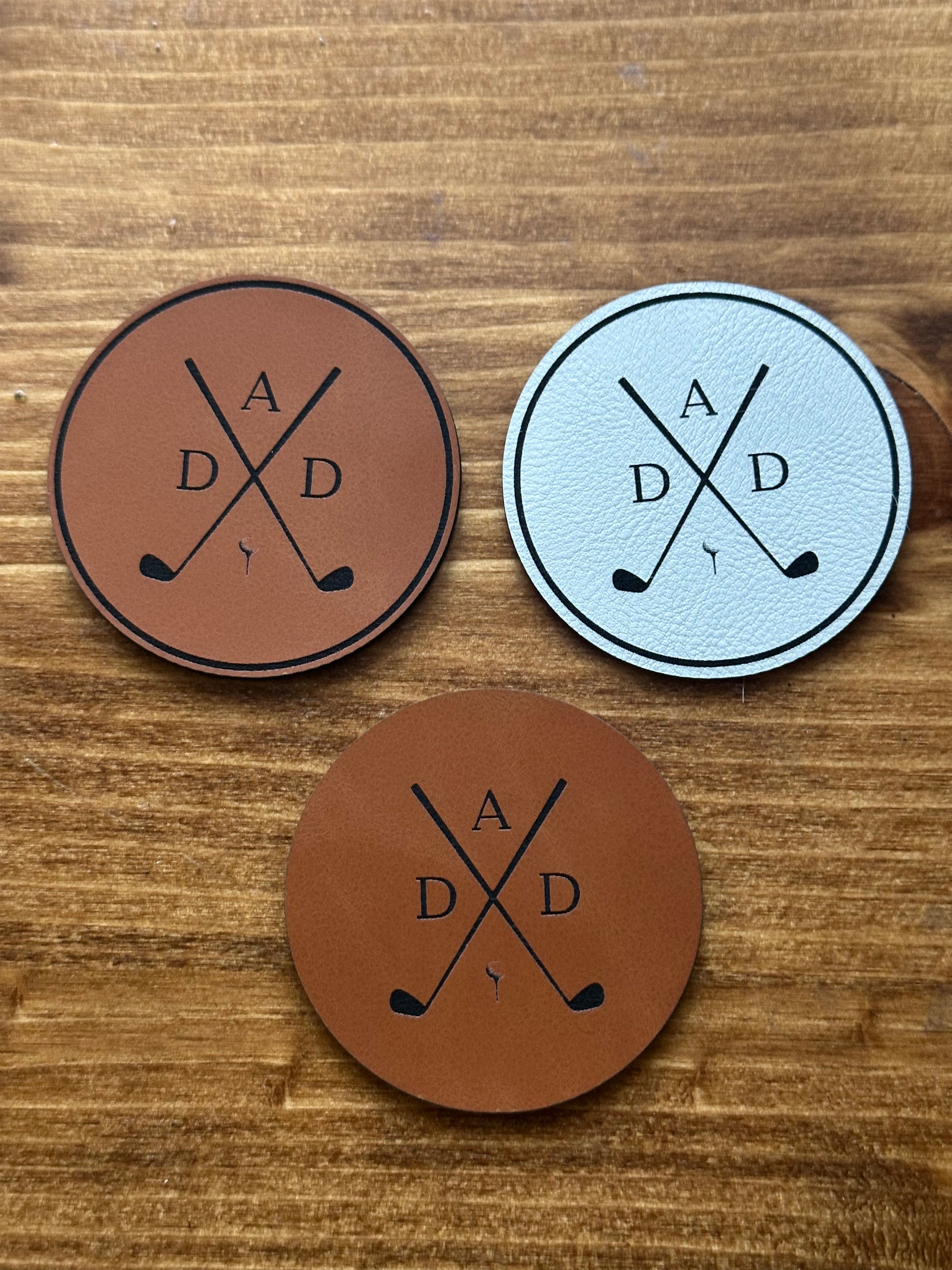 Golf Dad Leather Patch Hat